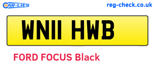 WN11HWB are the vehicle registration plates.