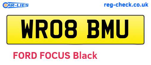 WR08BMU are the vehicle registration plates.