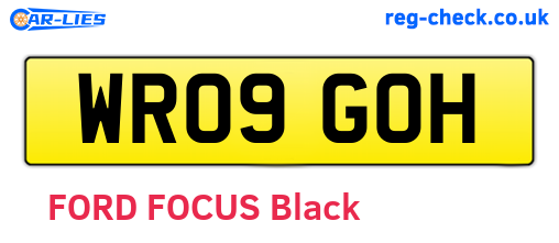WR09GOH are the vehicle registration plates.
