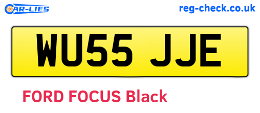 WU55JJE are the vehicle registration plates.