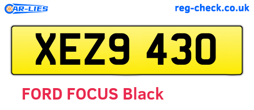 XEZ9430 are the vehicle registration plates.