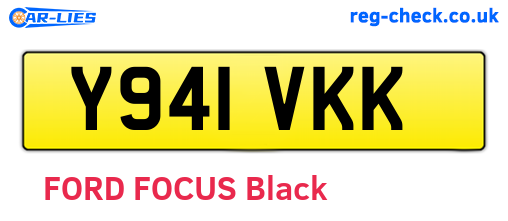 Y941VKK are the vehicle registration plates.