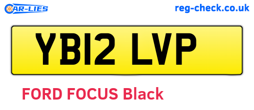 YB12LVP are the vehicle registration plates.