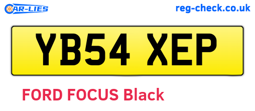 YB54XEP are the vehicle registration plates.