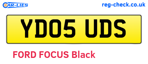 YD05UDS are the vehicle registration plates.
