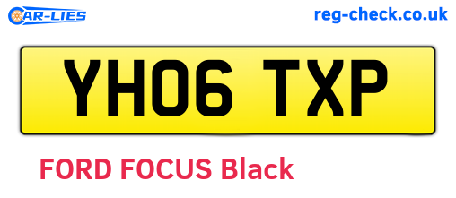 YH06TXP are the vehicle registration plates.