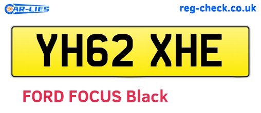 YH62XHE are the vehicle registration plates.