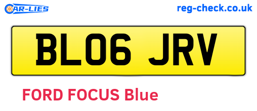 BL06JRV are the vehicle registration plates.