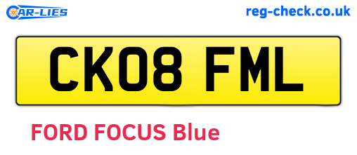 CK08FML are the vehicle registration plates.