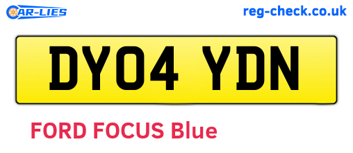 DY04YDN are the vehicle registration plates.