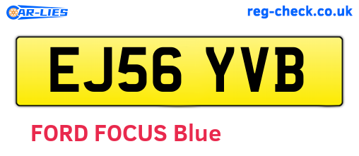 EJ56YVB are the vehicle registration plates.
