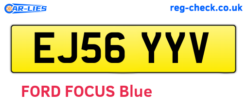 EJ56YYV are the vehicle registration plates.