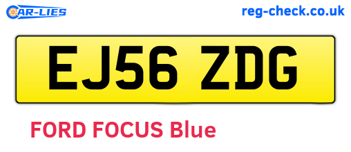 EJ56ZDG are the vehicle registration plates.