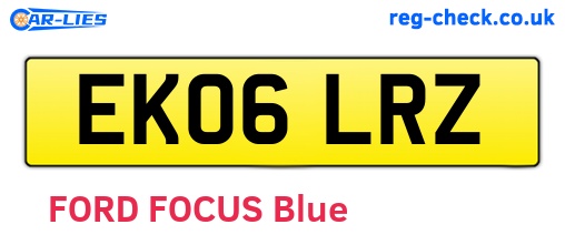 EK06LRZ are the vehicle registration plates.