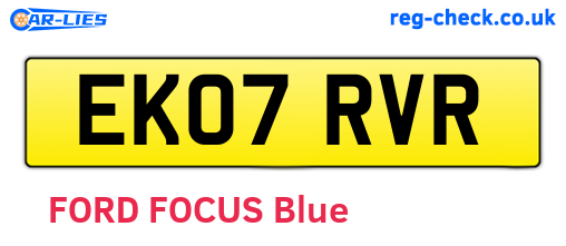 EK07RVR are the vehicle registration plates.