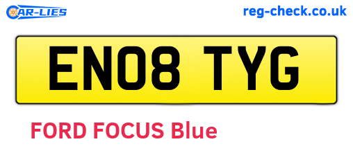 EN08TYG are the vehicle registration plates.