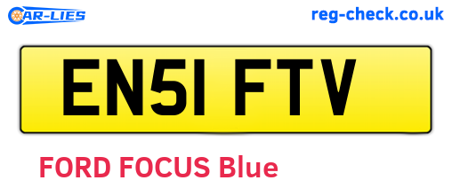 EN51FTV are the vehicle registration plates.