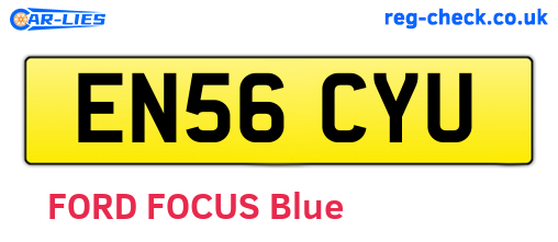 EN56CYU are the vehicle registration plates.