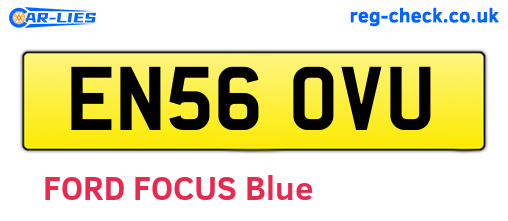 EN56OVU are the vehicle registration plates.