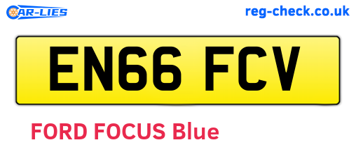 EN66FCV are the vehicle registration plates.
