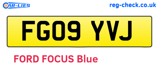 FG09YVJ are the vehicle registration plates.
