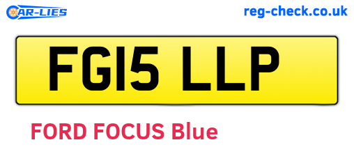 FG15LLP are the vehicle registration plates.