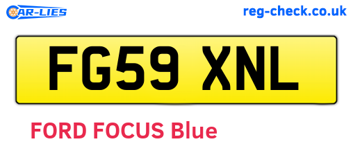 FG59XNL are the vehicle registration plates.