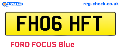 FH06HFT are the vehicle registration plates.