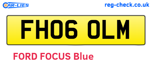 FH06OLM are the vehicle registration plates.