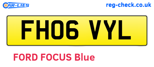 FH06VYL are the vehicle registration plates.