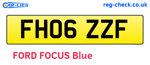 FH06ZZF are the vehicle registration plates.