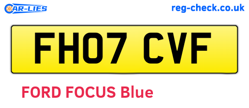 FH07CVF are the vehicle registration plates.