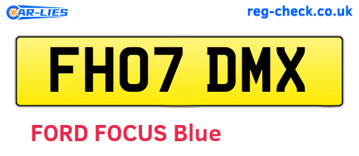 FH07DMX are the vehicle registration plates.