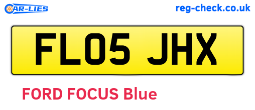 FL05JHX are the vehicle registration plates.