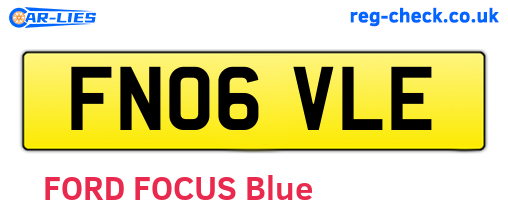 FN06VLE are the vehicle registration plates.