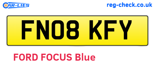 FN08KFY are the vehicle registration plates.