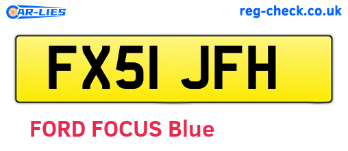 FX51JFH are the vehicle registration plates.