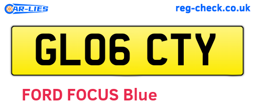 GL06CTY are the vehicle registration plates.