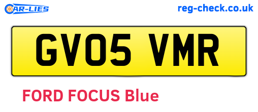 GV05VMR are the vehicle registration plates.