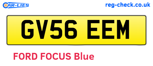 GV56EEM are the vehicle registration plates.