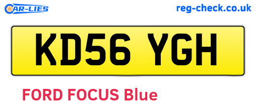 KD56YGH are the vehicle registration plates.
