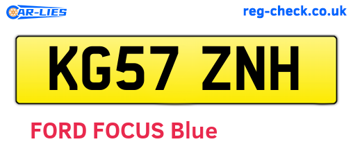 KG57ZNH are the vehicle registration plates.