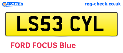 LS53CYL are the vehicle registration plates.