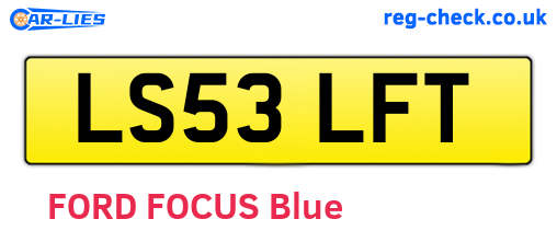 LS53LFT are the vehicle registration plates.