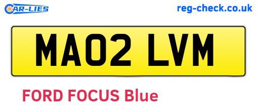 MA02LVM are the vehicle registration plates.