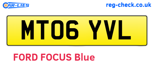 MT06YVL are the vehicle registration plates.