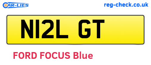 N12LGT are the vehicle registration plates.