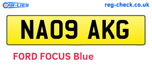 NA09AKG are the vehicle registration plates.