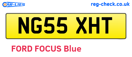NG55XHT are the vehicle registration plates.