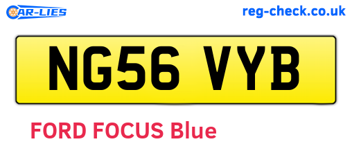 NG56VYB are the vehicle registration plates.